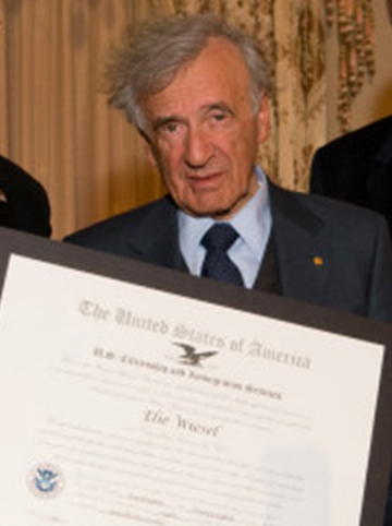 Elie Wiesel, Author; Nobel Peace Prize Winner; Founder, The Elie Wiesel Foundation for Humanity, New York, NY